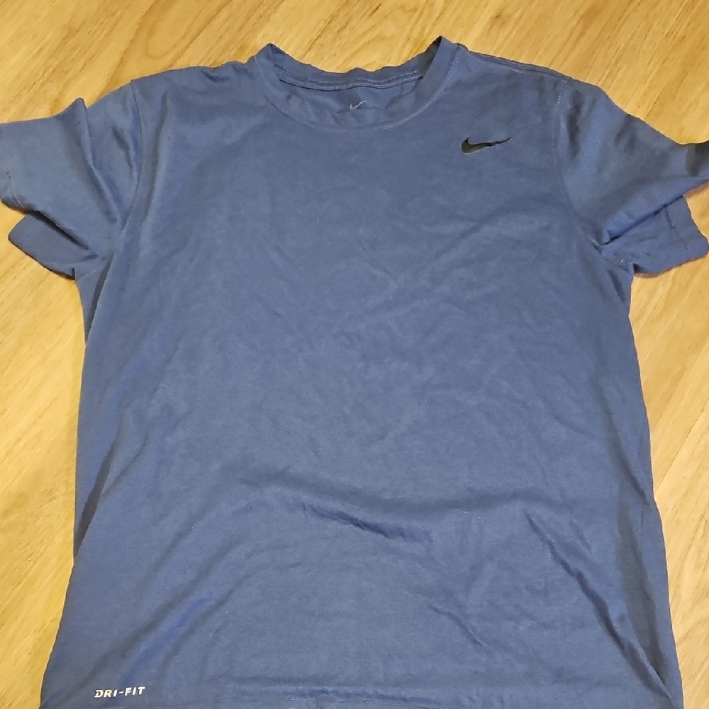 Nike Men's Short Sleeve Blue Tee